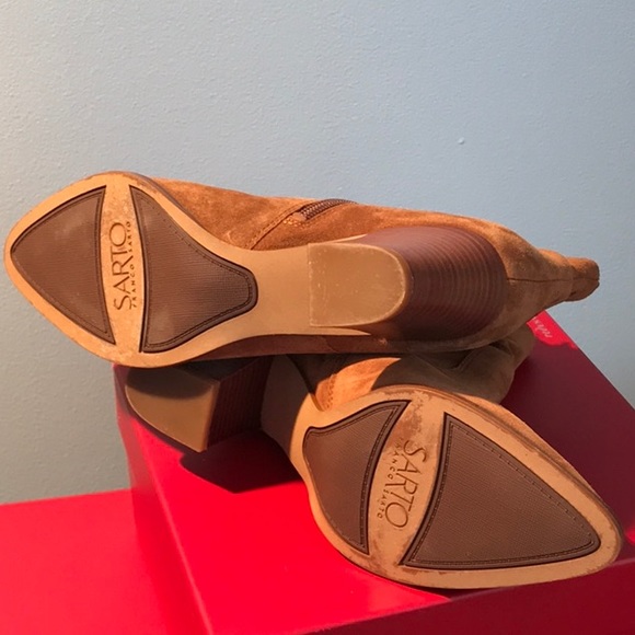 FRANCO SARTO Boots “EUC” Sz. 7M rust to brown - Picture 5 of 6